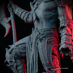 Détail d'armure et cotte de mailles imprimées en résine ELEGOO 8K (Loot Studios)