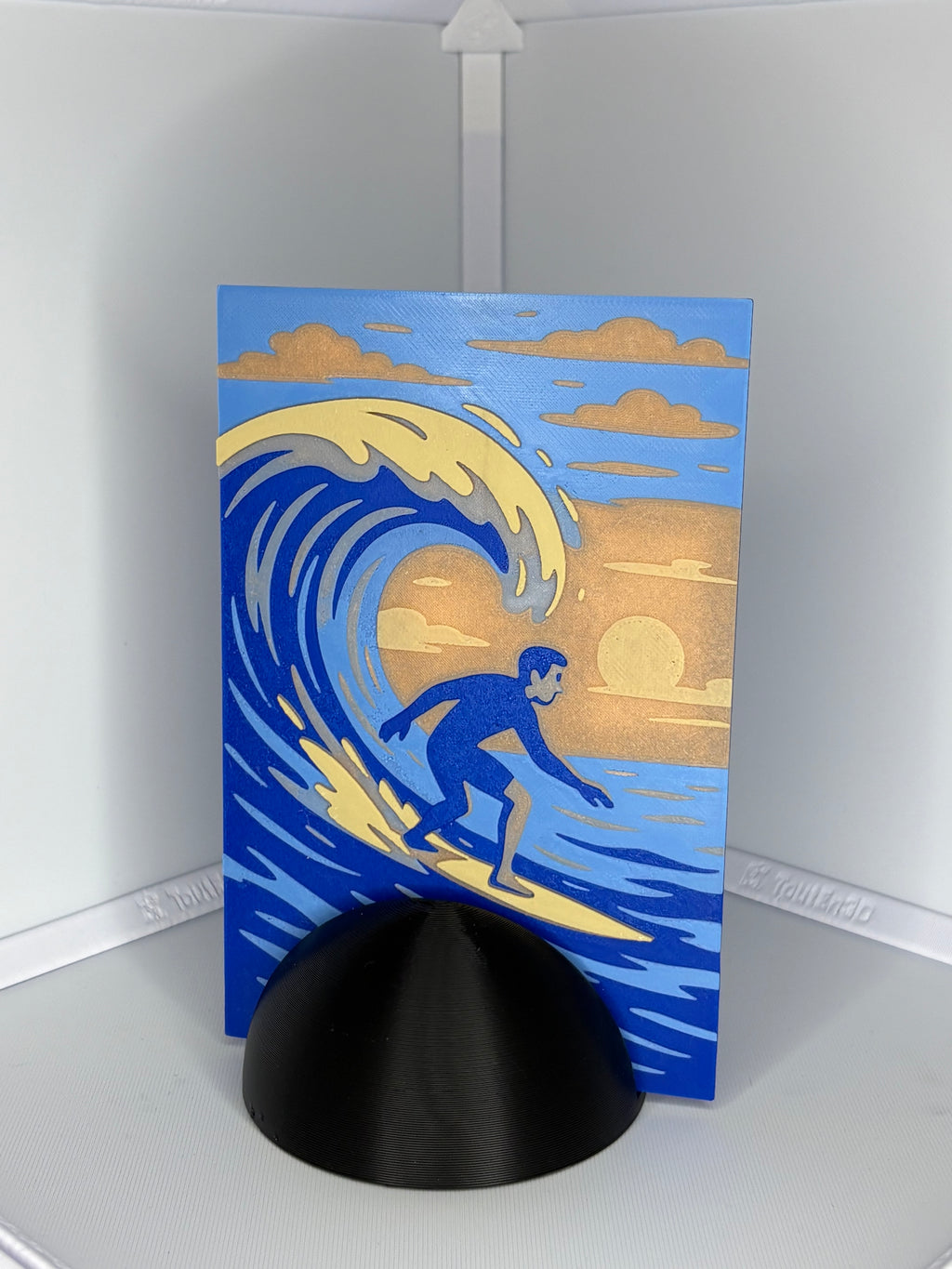 Tableau 3D "La Vague Parfaite" (HueForge)