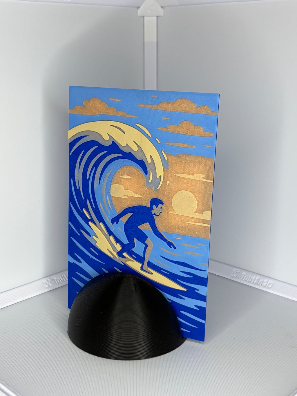 Tableau 3D "La Vague Parfaite" (HueForge)