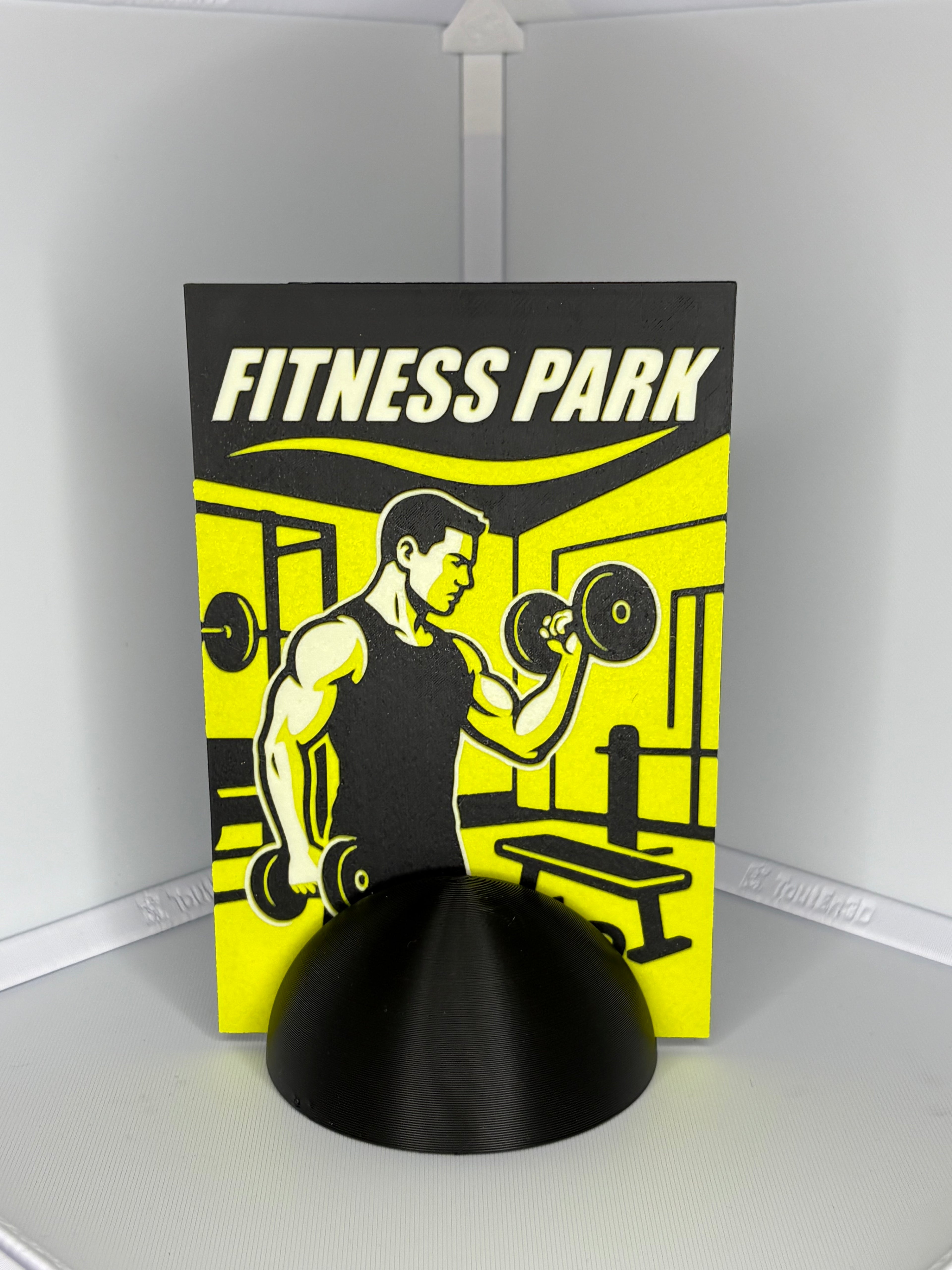 Tableau 3D "Force & Discipline" — Édition Fitness Park (HueForge)