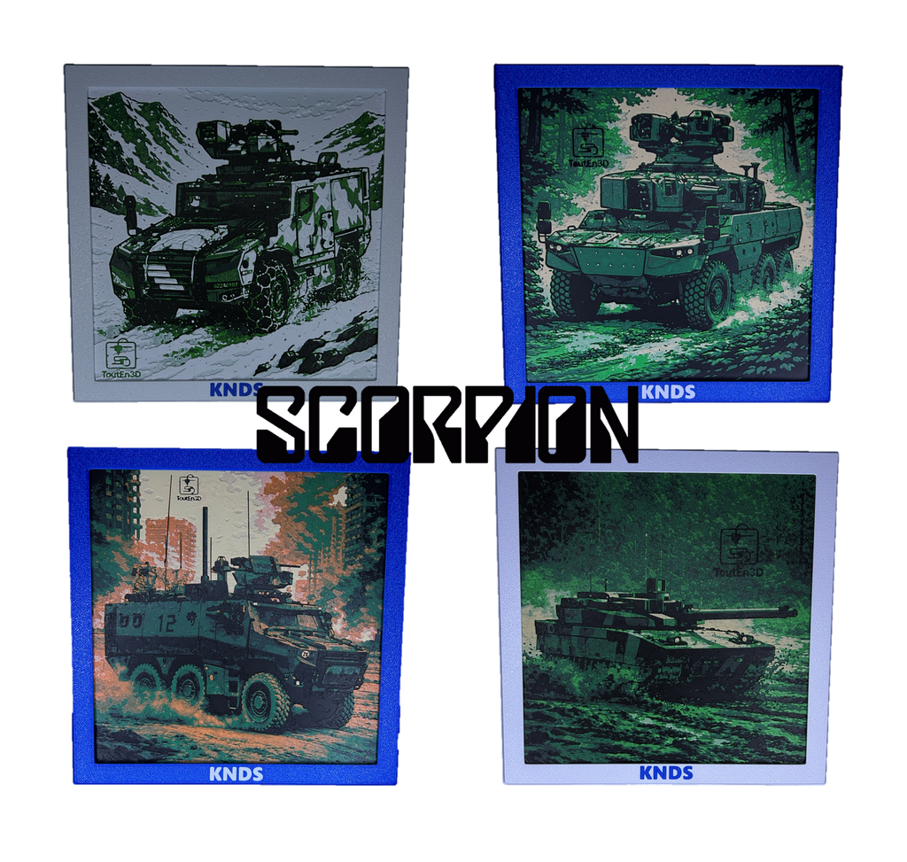 Scorpion KNDS - Pack 4 tableaux 3D