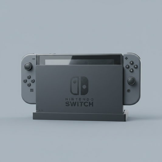 Nintendo Switch dans son support SKÅDIS noir, élément du pack gaming