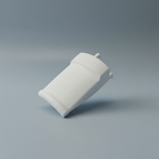 Support casque audio SKÅDIS blanc imprimé en 3D, vue de trois quarts