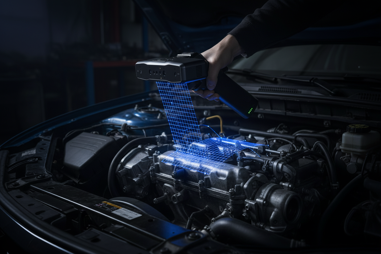 Scan moteur avec scanner Creality