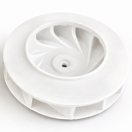 Turbine d'électroménager cassée reproduite à l'identique en impression 3D