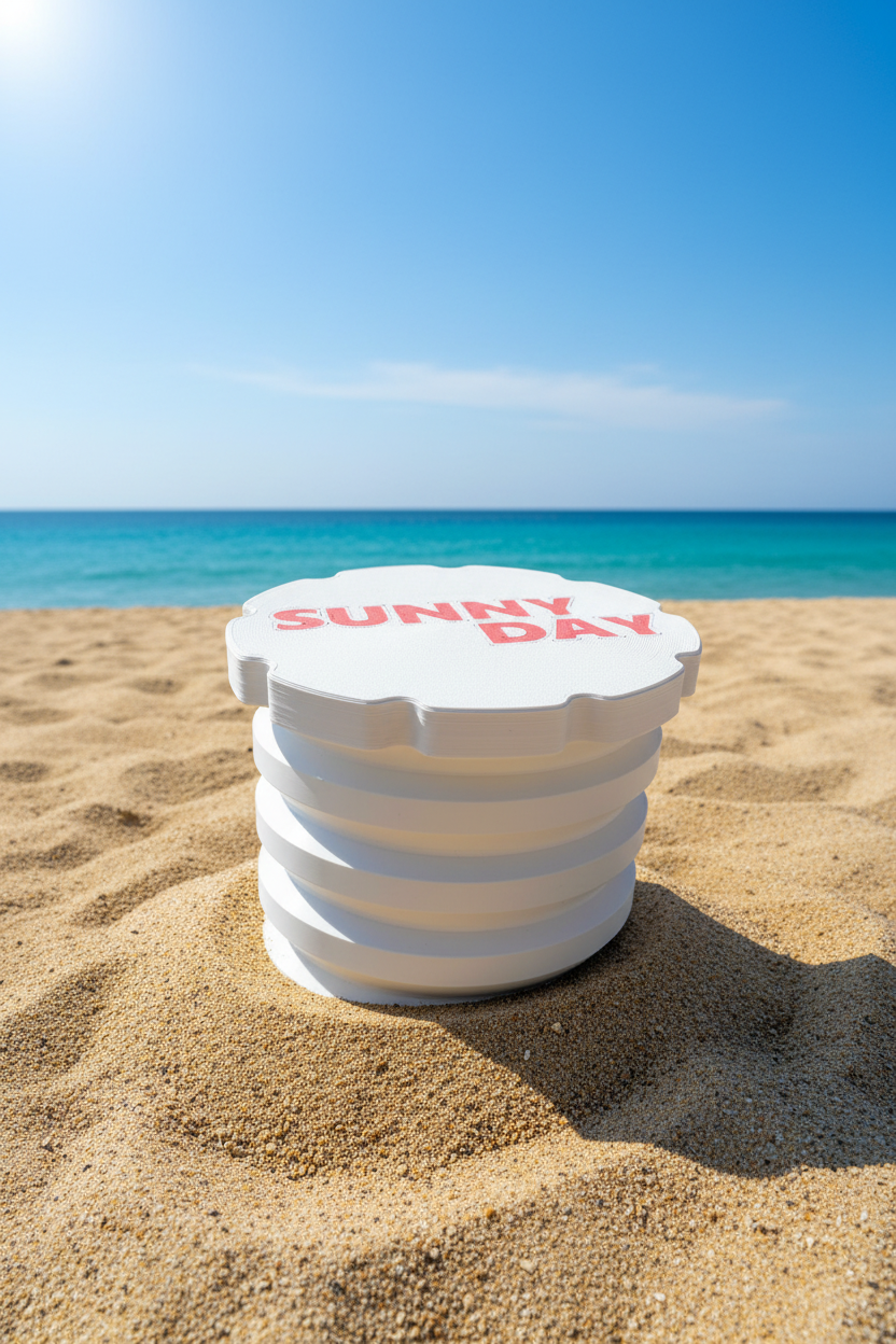 Vis enfouie profondément dans le sable